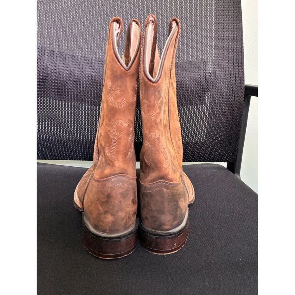 Cody James Boys Kids Ranger Western Cowboy Broad Square Toe Brown Size 2